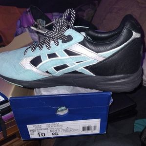 Asics x diamonds black/teal size 10 men shoe